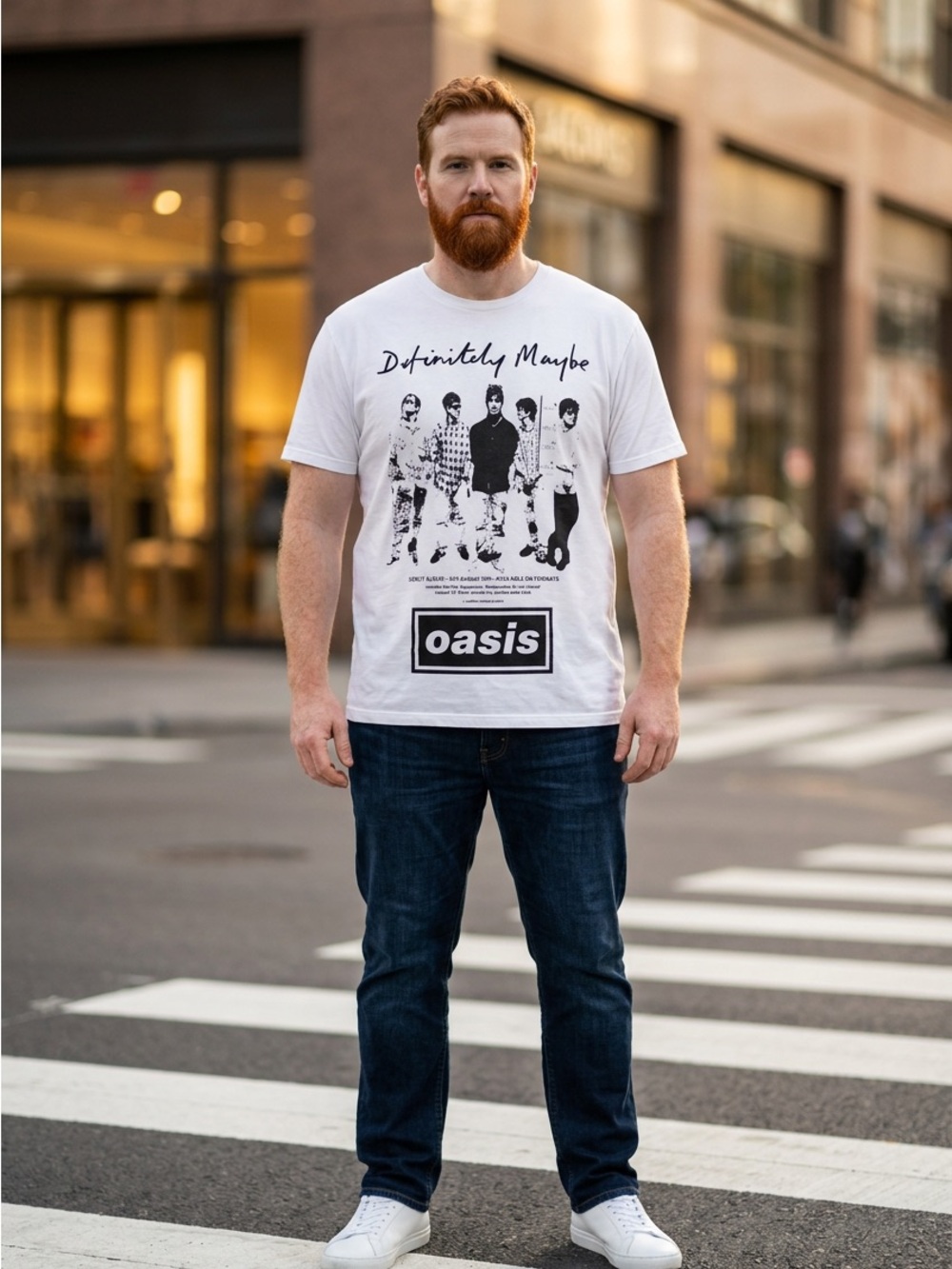 Goodfellow & Co White Oasis 'Definitely Maybe' Graphic Tee